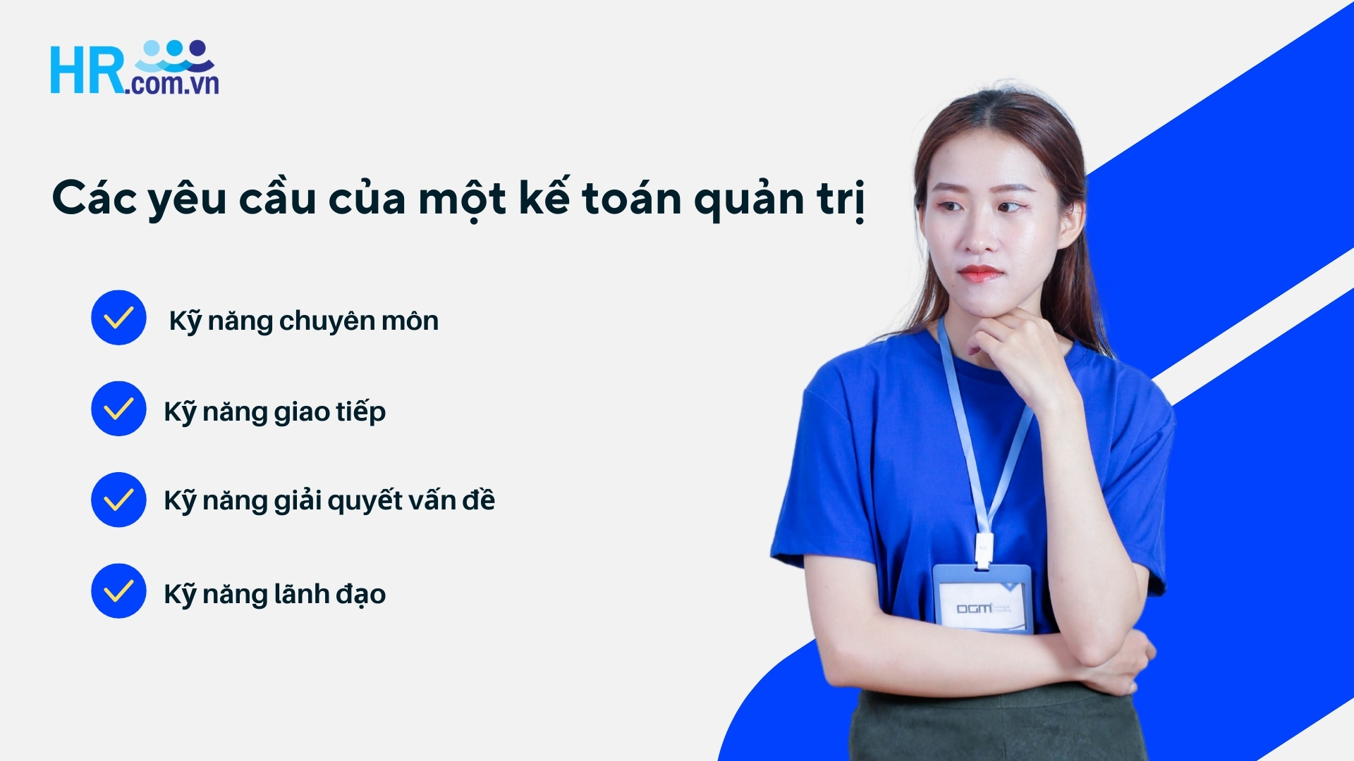 Các yêu cầu của một kế toán quản trị