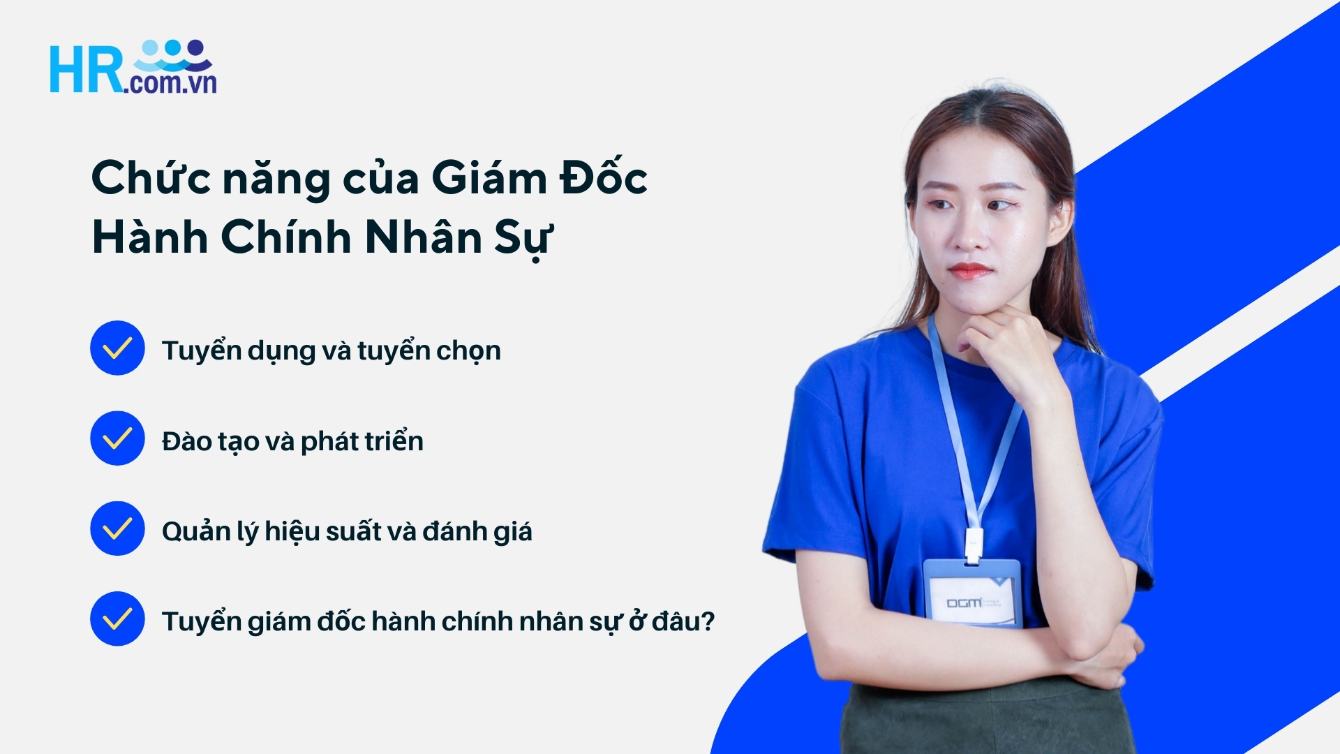 Chức năng của Giám Đốc Hành Chính Nhân Sự