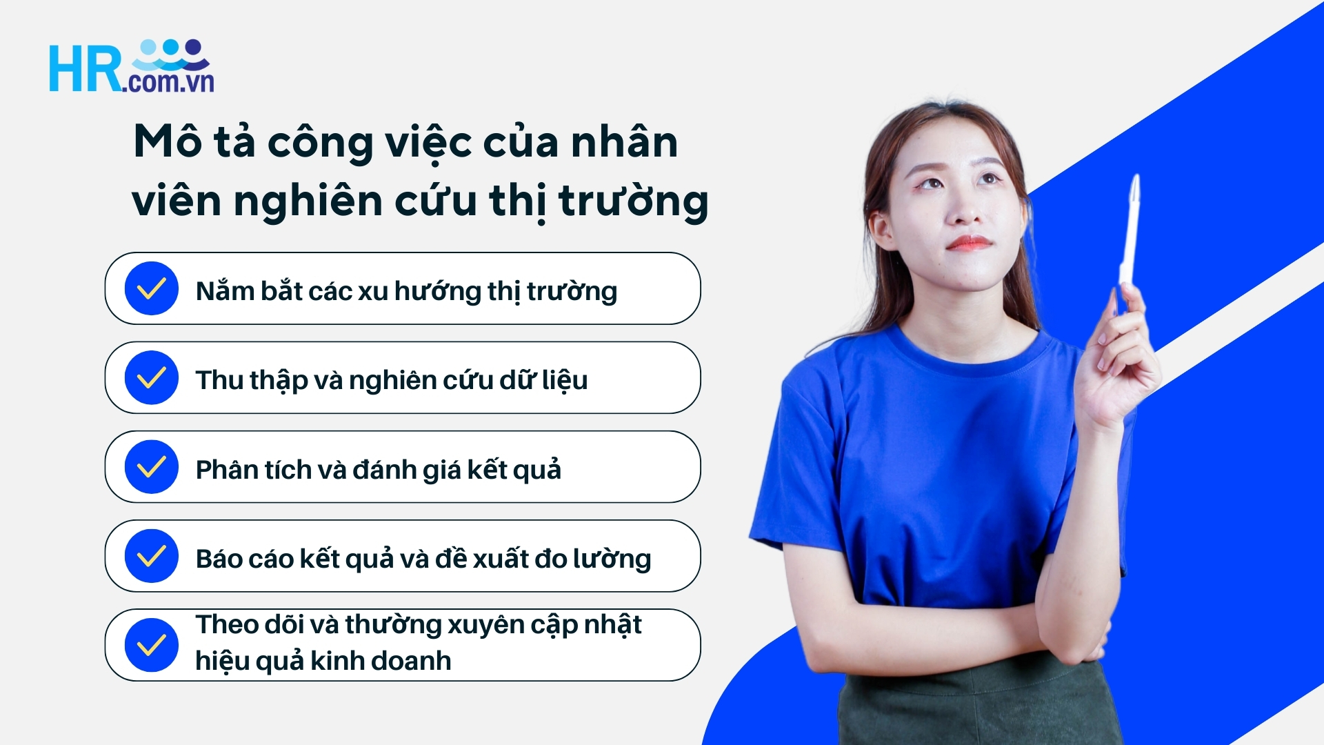 Mô tả công việc của nhân viên nghiên cứu thị trường