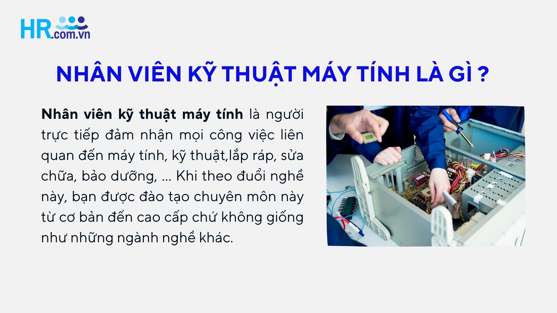 Nhân viên kỹ thuật máy tính là gì