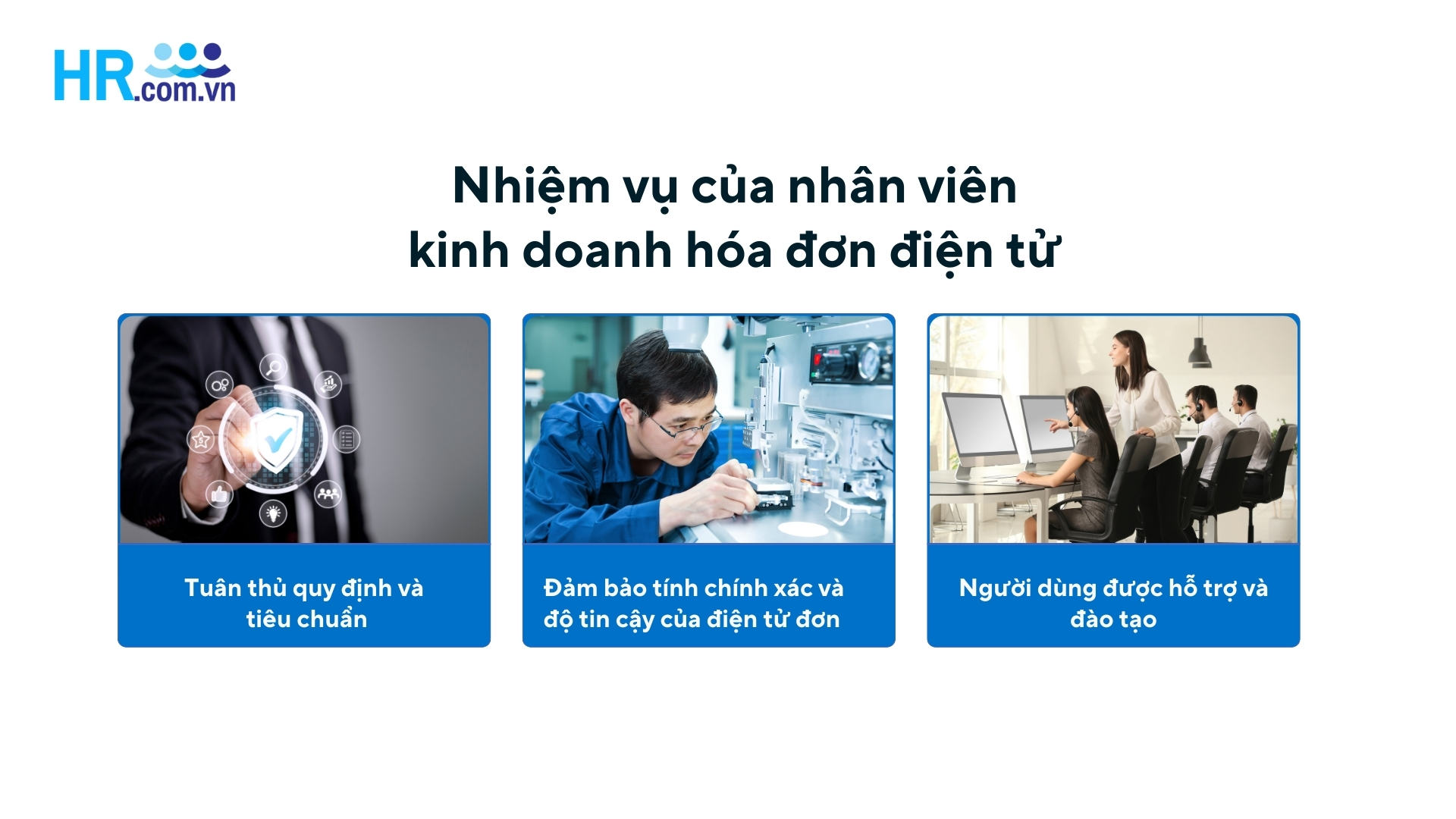 Nhiệm vụ của nhân viên kinh doanh hóa đơn điện tử