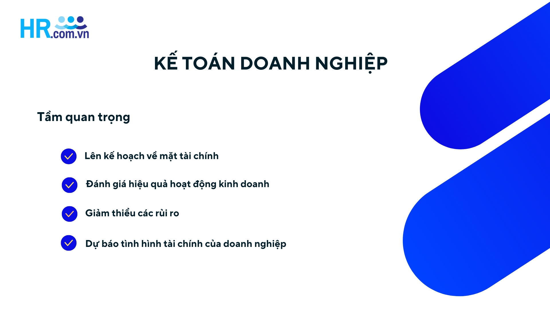 Tầm quan trọng của kế toán doanh nghiệp